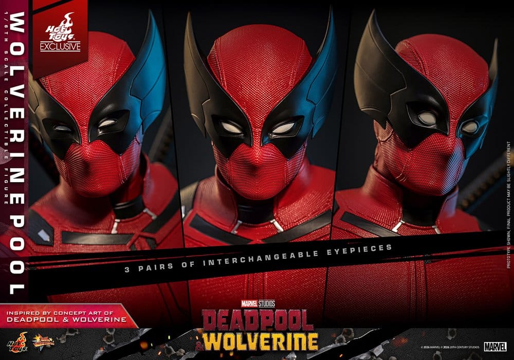 🧪 LAB | SU ORDINAZIONE Deadpool & Wolverine Movie Masterpiece Action Figure 1/6 Wolverinepool Hot Toys Exclusive 31 cm