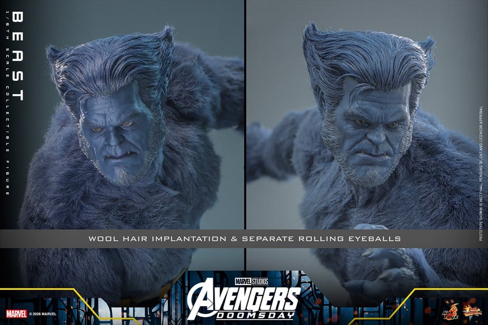 🧪 LAB | PREORDINE+ 12/2027 Marvel X-Men Movie Masterpiece Action Figure 1/6 Beast (Collector Edition) 33 cm