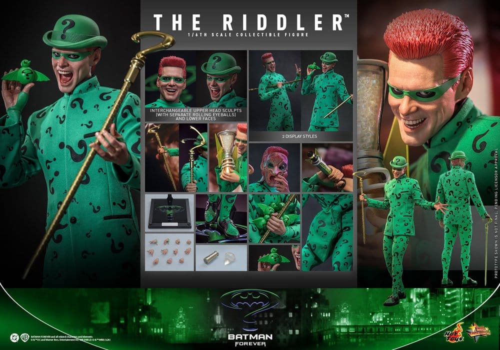 🧪 LAB | PREORDINE+ 12/2027 DC Comics Batman Forever Movie Masterpiece Action Figure 1/6 Riddler 31 cm