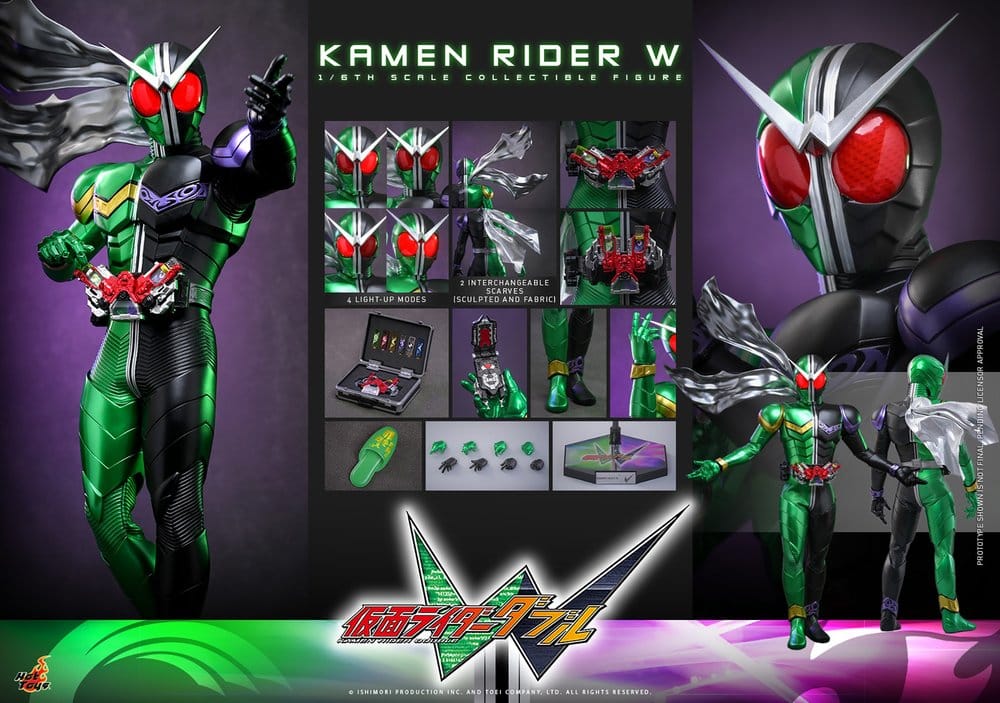 🧪 LAB | PREORDINE+ 12/2027 Kamen Rider Television Masterpiece Series Action Figure 1/6 Kamen Rider W 31 cm
