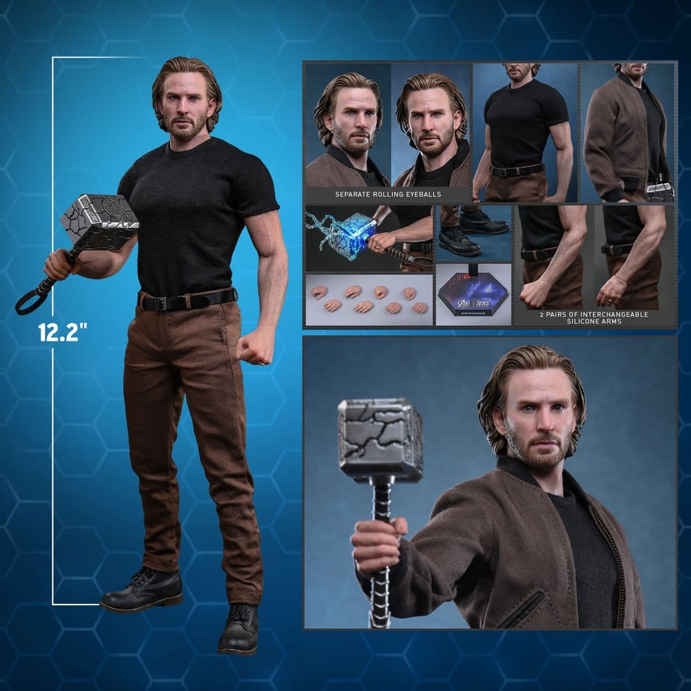 🧪 LAB | PREORDINE+ 12/2027 Marvel Avengers: Doomsday Movie Masterpiece Action Figure 1/6 Steve Rogers 31 cm