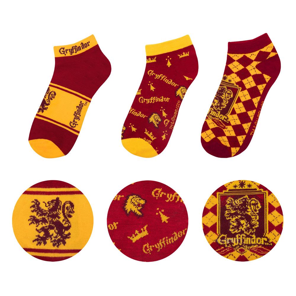 AUF BESTELLUNG HERGESTELLT Harry Potter Söckchen 3er-Pack Gryffindor *SONDERPREIS*