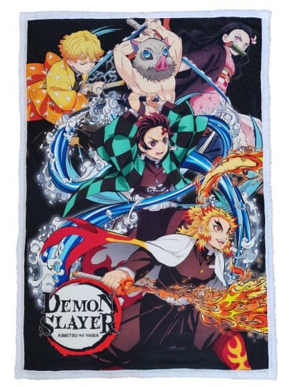 SU ORDINAZIONE Demon Slayer: Kimetsu no Yaiba Fleece Blanket 100 x 150 cm