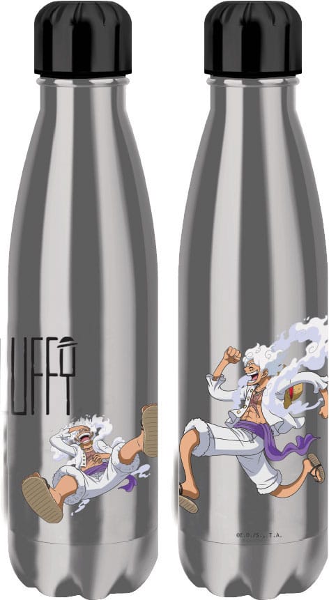 SU ORDINAZIONE One Piece Thermo Water Bottle Luffy Gear 5 Silver