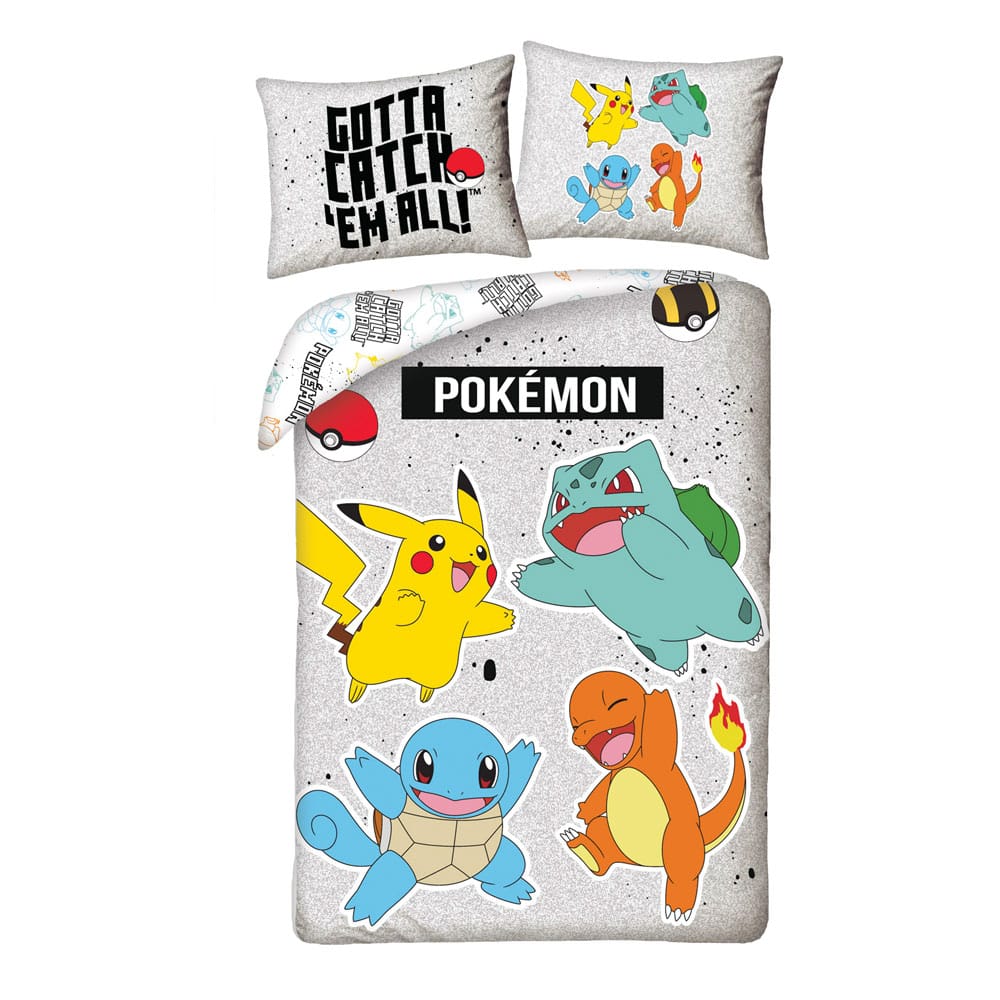 SU ORDINAZIONE Pokémon Duvet Set Ver. 11 140 x 200 cm / 70 x 90 cm