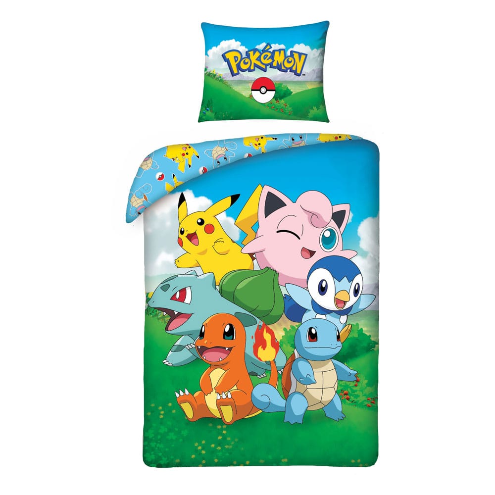Pokémon-Bettwäsche-Set (Version 8, 140 x 200 cm / 70 x 90 cm) – AUSVERKAUFT