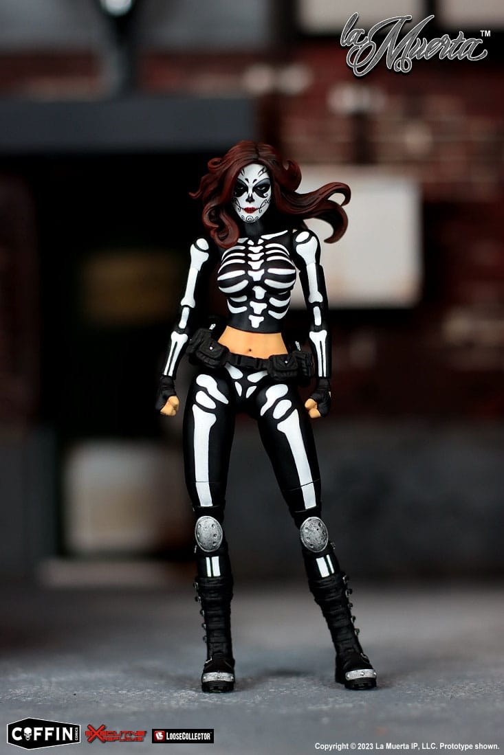 AUF BESTELLUNG gefertigte La Muerta Executive Replica Actionfigur 1/12 La Muerta 15 cm *SONDERPREIS*