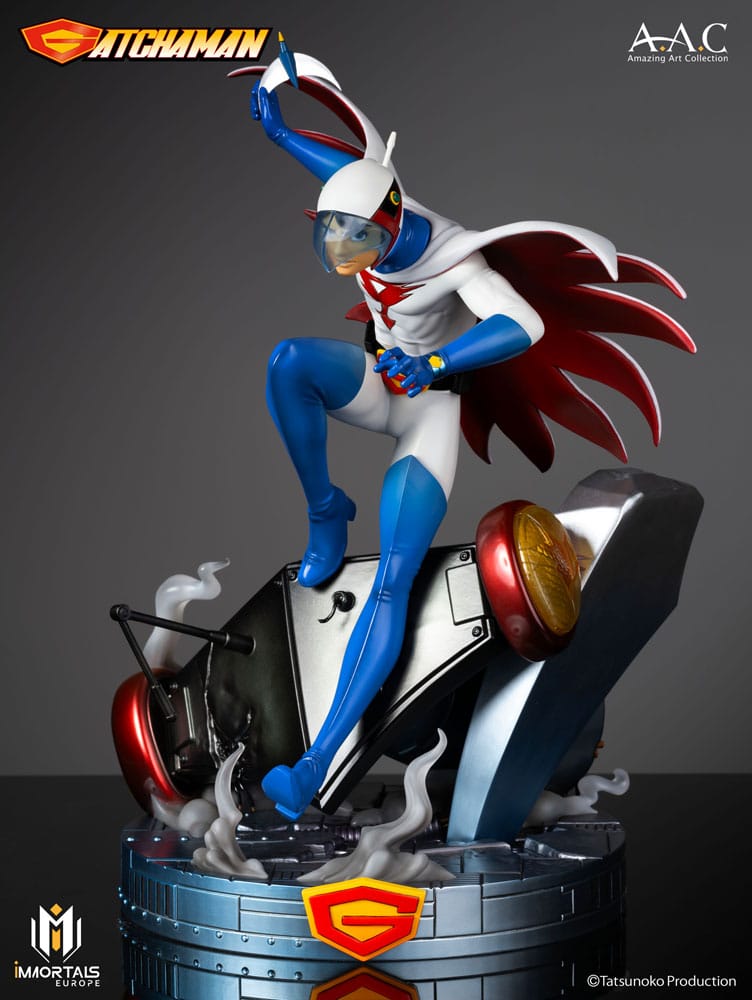 SU ORDINAZIONE Gatchaman Amazing Art Collection Statue Ken the Eagle, The Leader of the Science Ninja Team 34 cm *PREZZO SPECIALE* ESAURITO