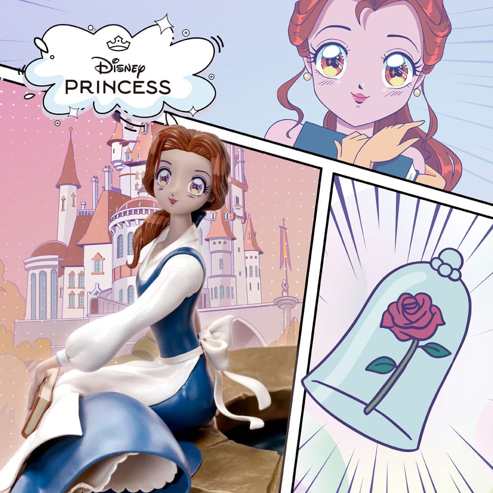 🧪 LAB | SU ORDINAZIONE Disney Anime Princess Scale Statue Belle 15 cm