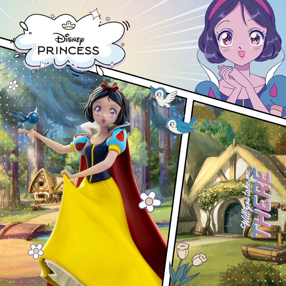 🧪 LAB | SU ORDINAZIONE Disney Anime Princess Scale Statue Snow White 17 cm