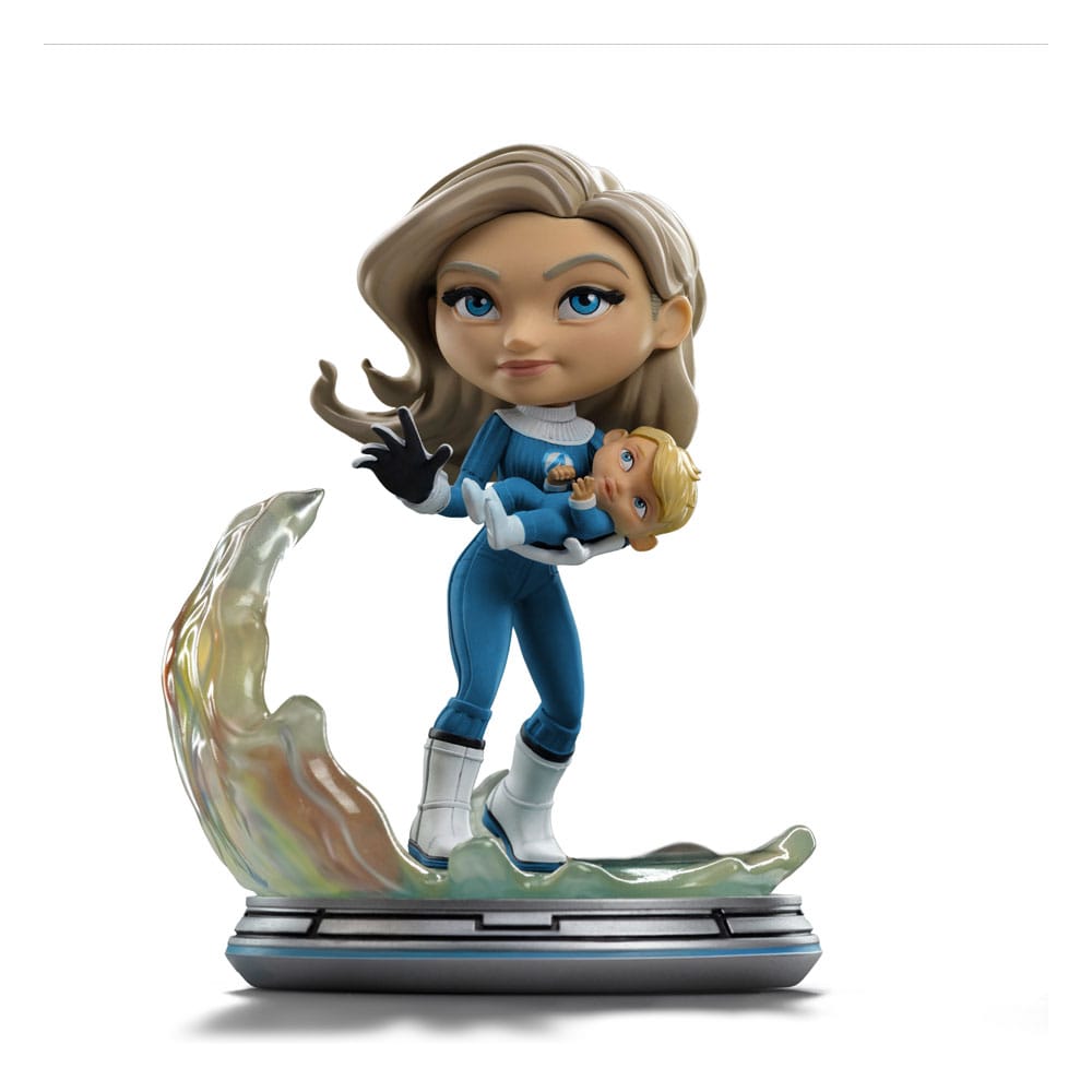 MADE TO ORDER Fantastic Four Mini Co. PVC Figure Invisible Woman and Franklin 15 cm