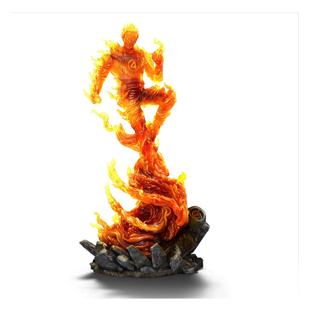 SU ORDINAZIONE Fantastic Four Art Scale Statue 1/10 Human Torch 30 cm