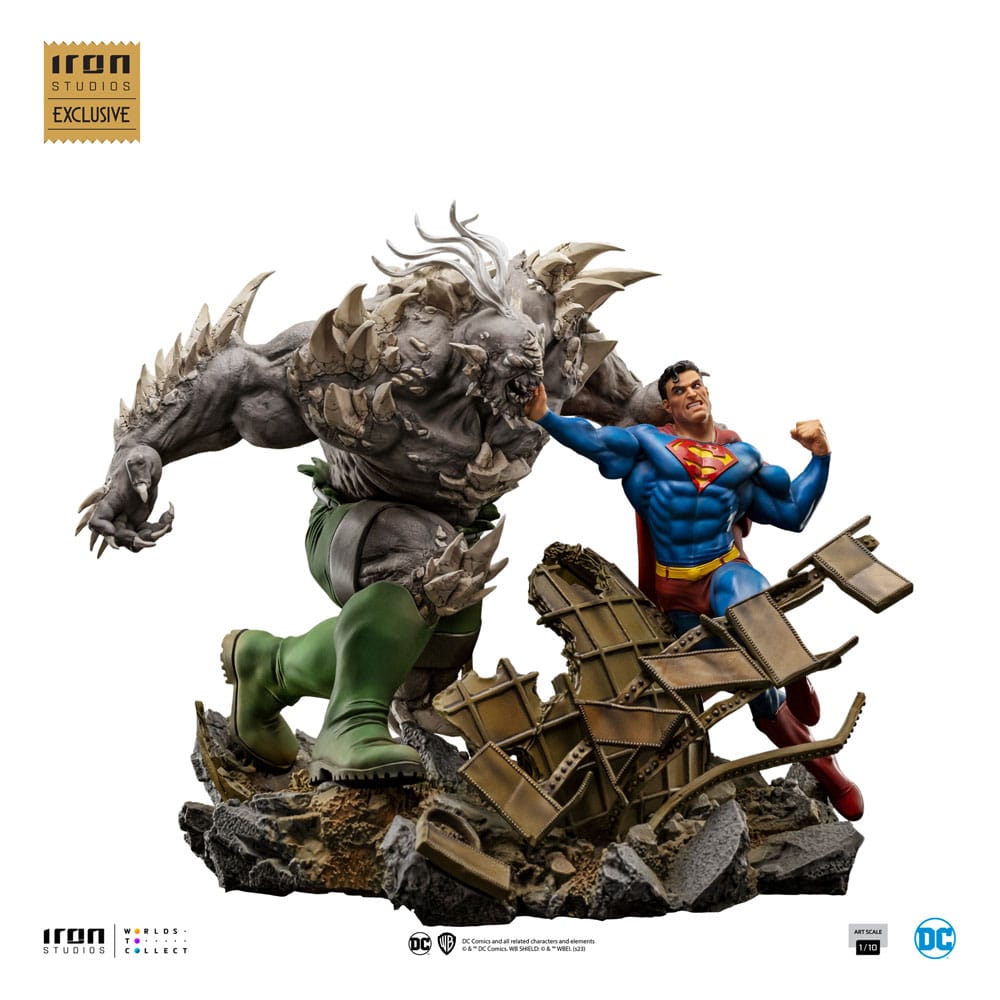 SU ORDINAZIONE DC Comics BDS Art Scale Statue 1/10 Superman vs Doomsday heo EU Exclusive 30 cm *PREZZO SPECIALE*
