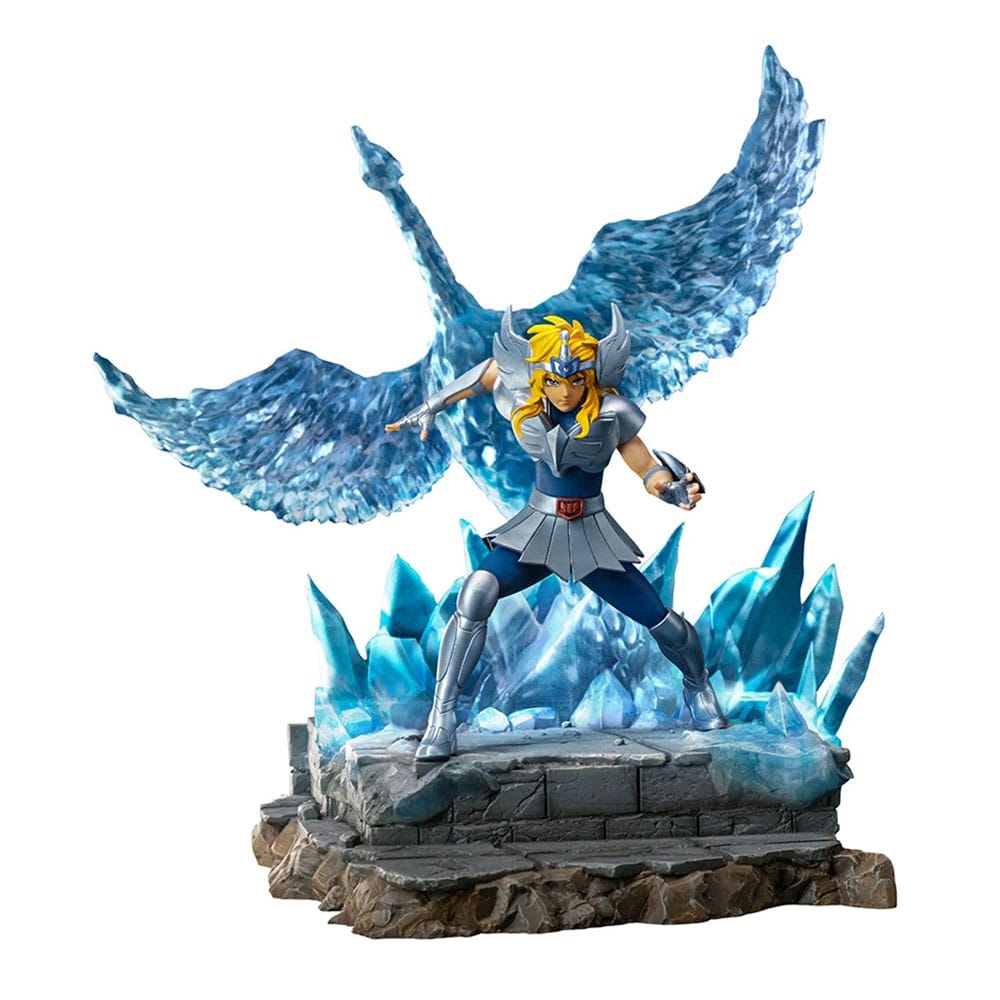 PREORDINE ESAURITO Saint Seiya Deluxe BDS Art Scale Statue 1/10 Cygnus Hyoga 27 cm