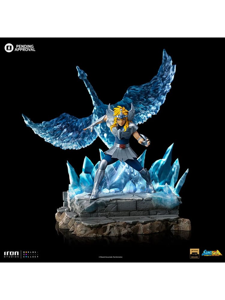PREORDINE ESAURITO Saint Seiya Deluxe BDS Art Scale Statue 1/10 Cygnus Hyoga 27 cm