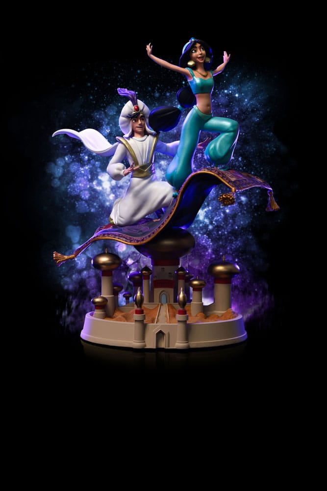 PREORDINE ESAURITO Disney Scale Statue 1/10 Aladdin and Yasmine 30 cm