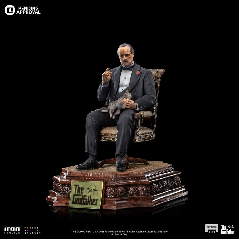PREORDINE ESAURITO The Godfather Scale Statue 1/10 Don Vito Corelione 19 cm