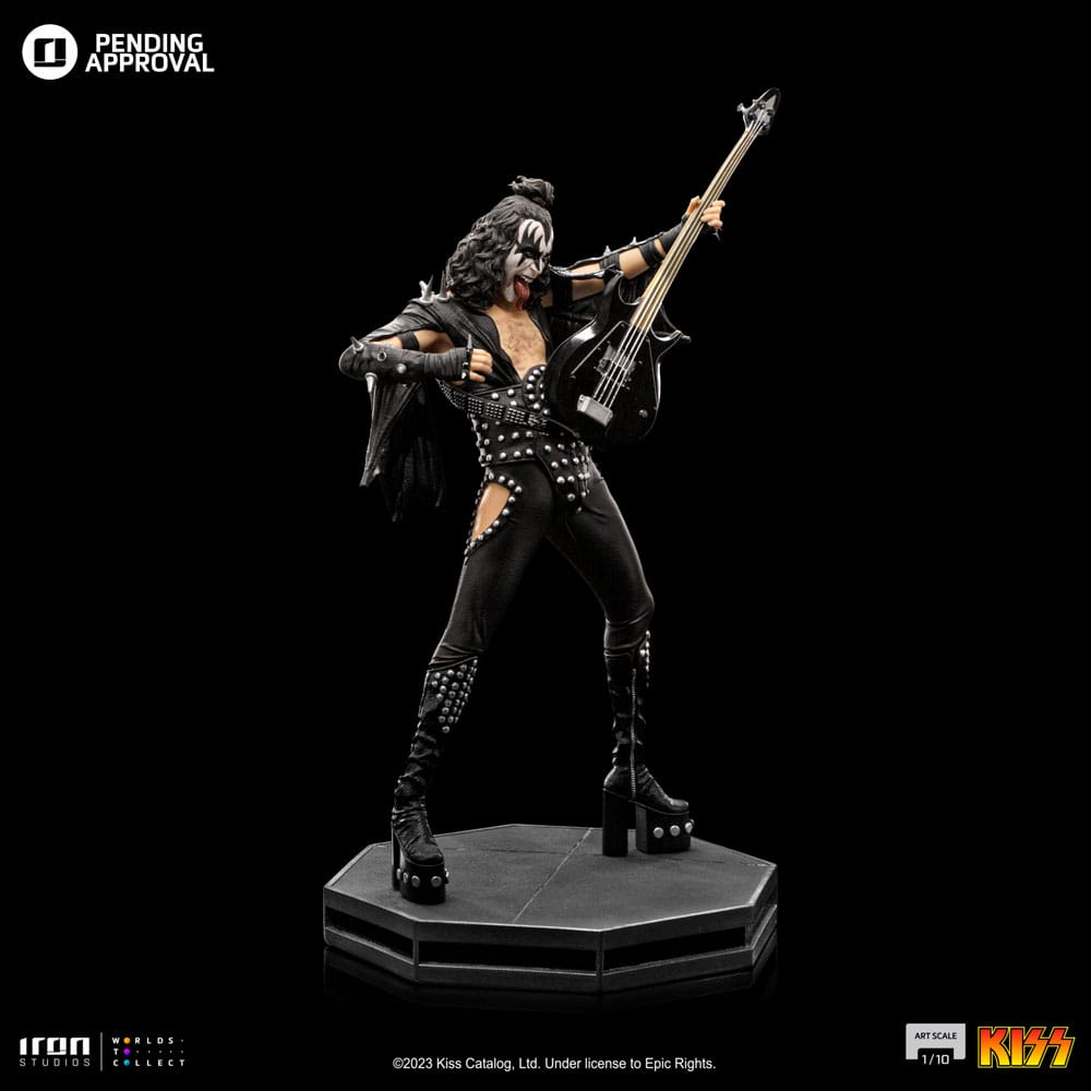 PREORDINE ESAURITO Kiss Art Scale Statue 1/10 Gene Simons Limited Edtition 26 cm