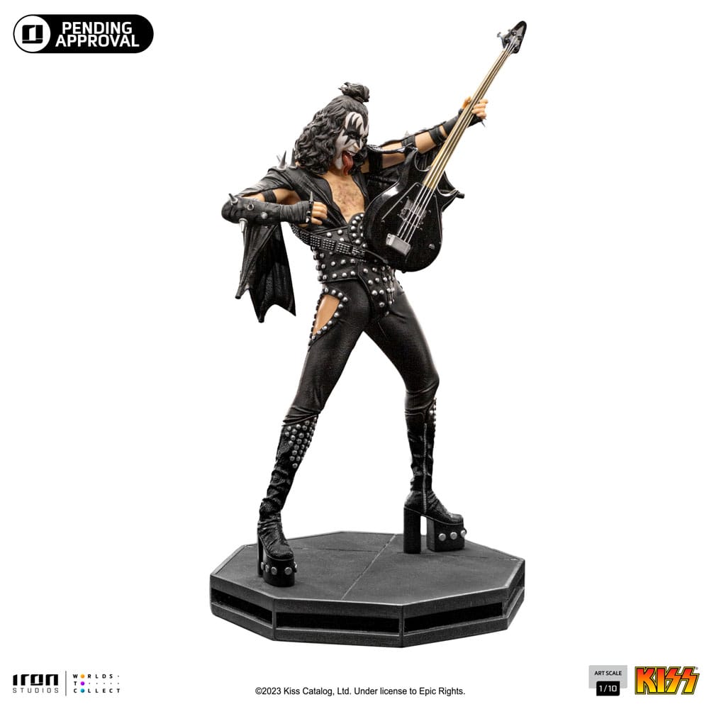 PREORDINE ESAURITO Kiss Art Scale Statue 1/10 Gene Simons Limited Edtition 26 cm
