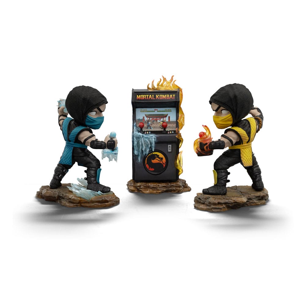 🧪 LAB | SU ORDINAZIONE Mortal Kombat Mini Co. PVC Figures Scorpion vs. Subzero Arcade Set 15 cm