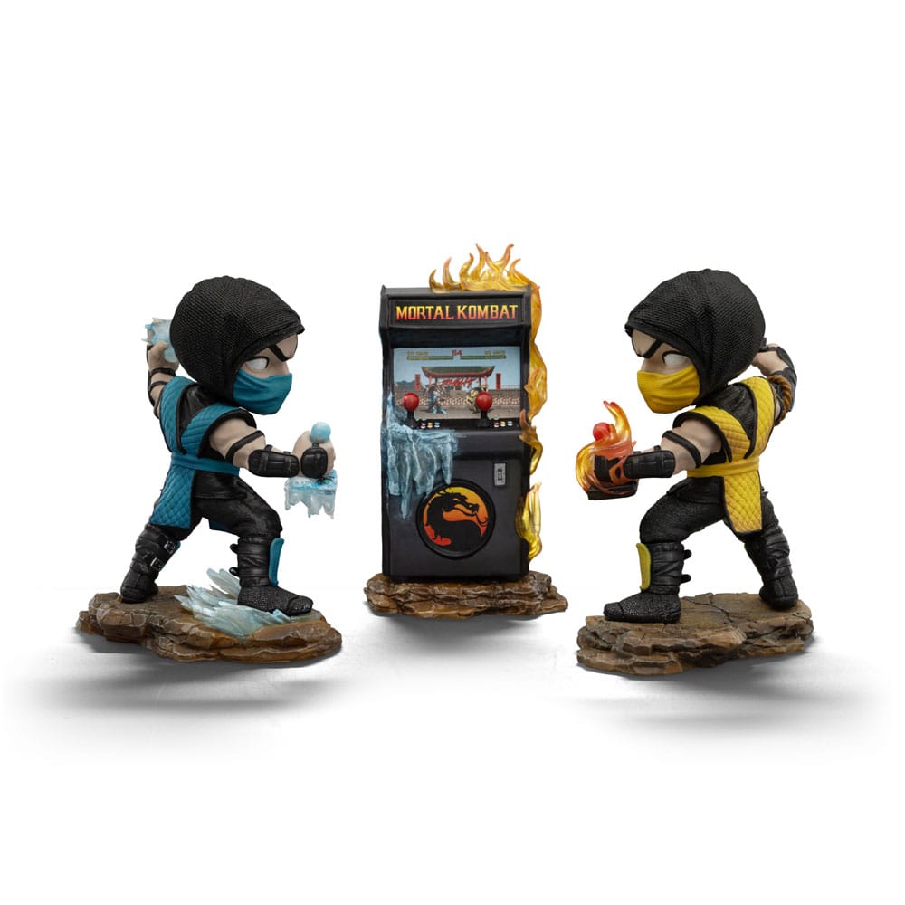 🧪 LAB | SU ORDINAZIONE Mortal Kombat Mini Co. PVC Figures Scorpion vs. Subzero Arcade Set 15 cm