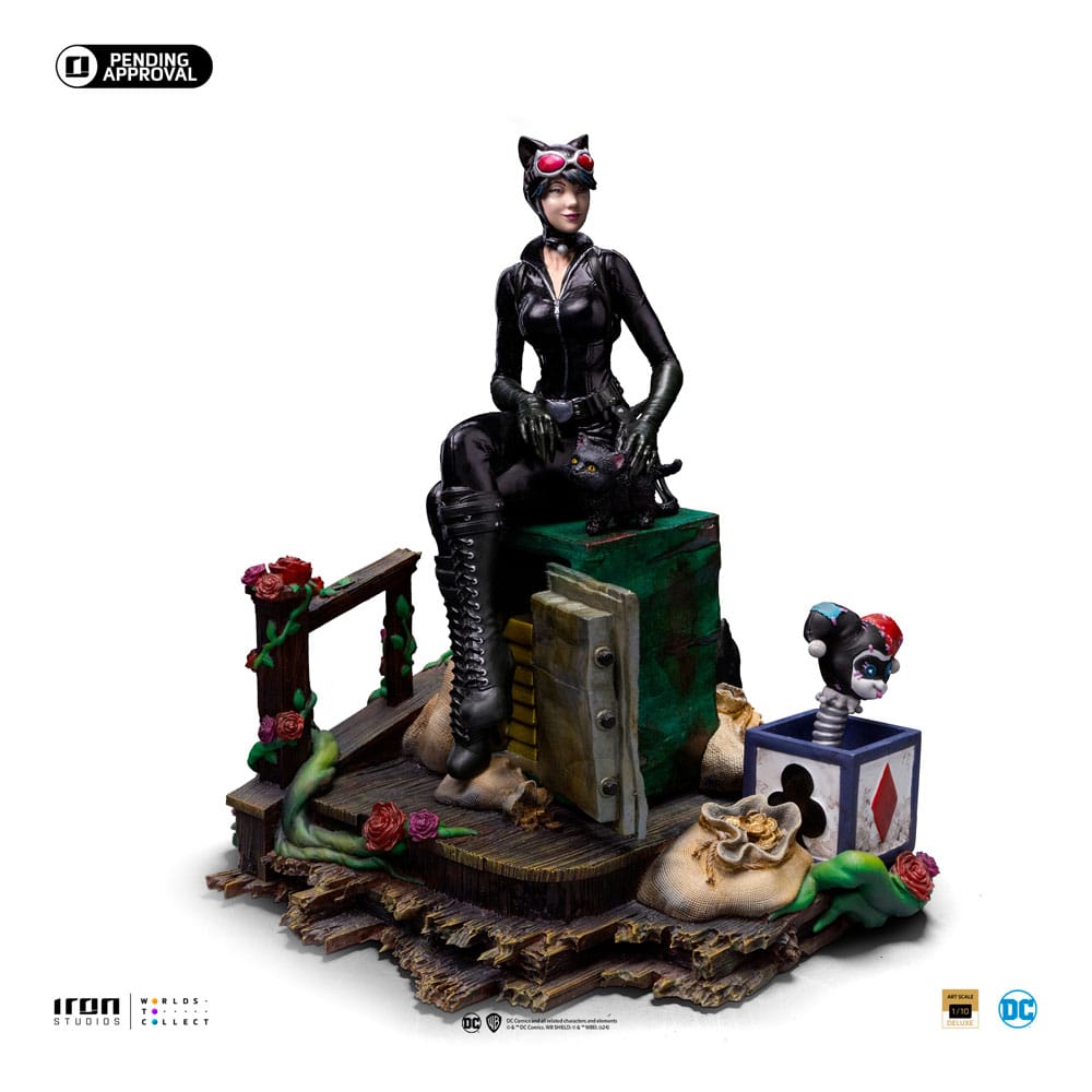 AUF BESTELLUNG DC Comics Deluxe Art Scale Statue 1/10 Catwoman (Gotham City Sirens) 21 cm