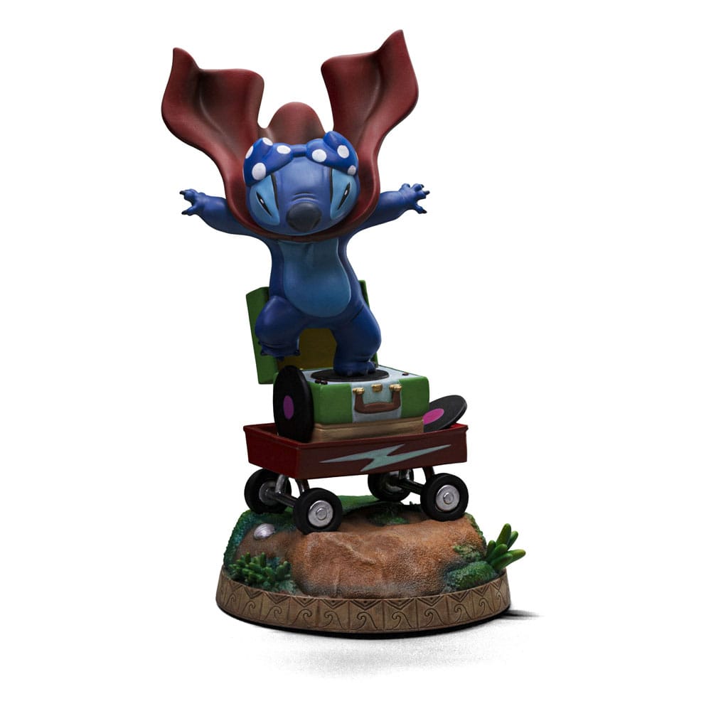 SU ORDINAZIONE Lilo & Stitch Art Scale Statue 1/10 Stitch Laundry 19 cm