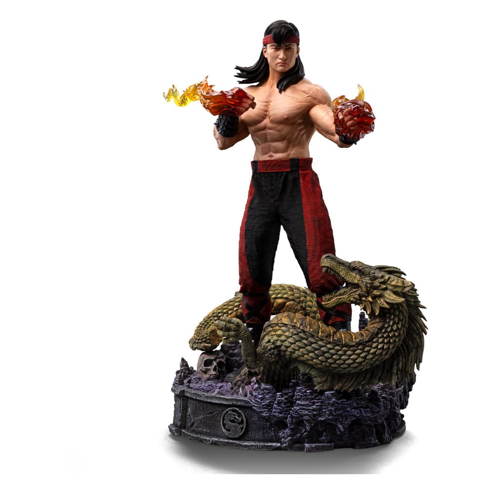 Auf Bestellung gefertigte Mortal Kombat-Statue im Maßstab 1:10: Liu Kang, 23 cm