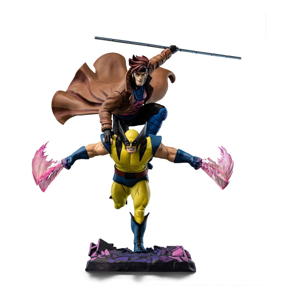 SU ORDINAZIONE Marvel Deluxe Art Scale Statue 1/10 X-Men´97 Gambit & Wolverine 29 cm