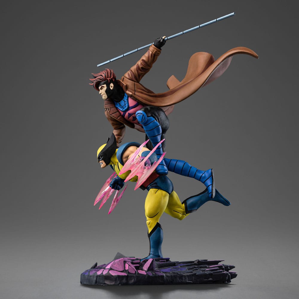 PREORDINE 09/2025 Marvel Deluxe Art Scale Statue 1/10 X-Men´97 Gambit & Wolverine 29 cm (PREORDINE NON CANCELLABILE)