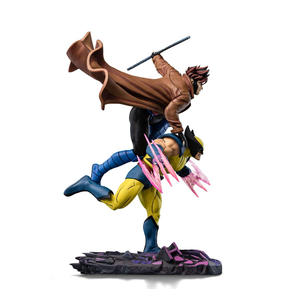 PREORDINE 09/2025 Marvel Deluxe Art Scale Statue 1/10 X-Men´97 Gambit & Wolverine 29 cm (PREORDINE NON CANCELLABILE)