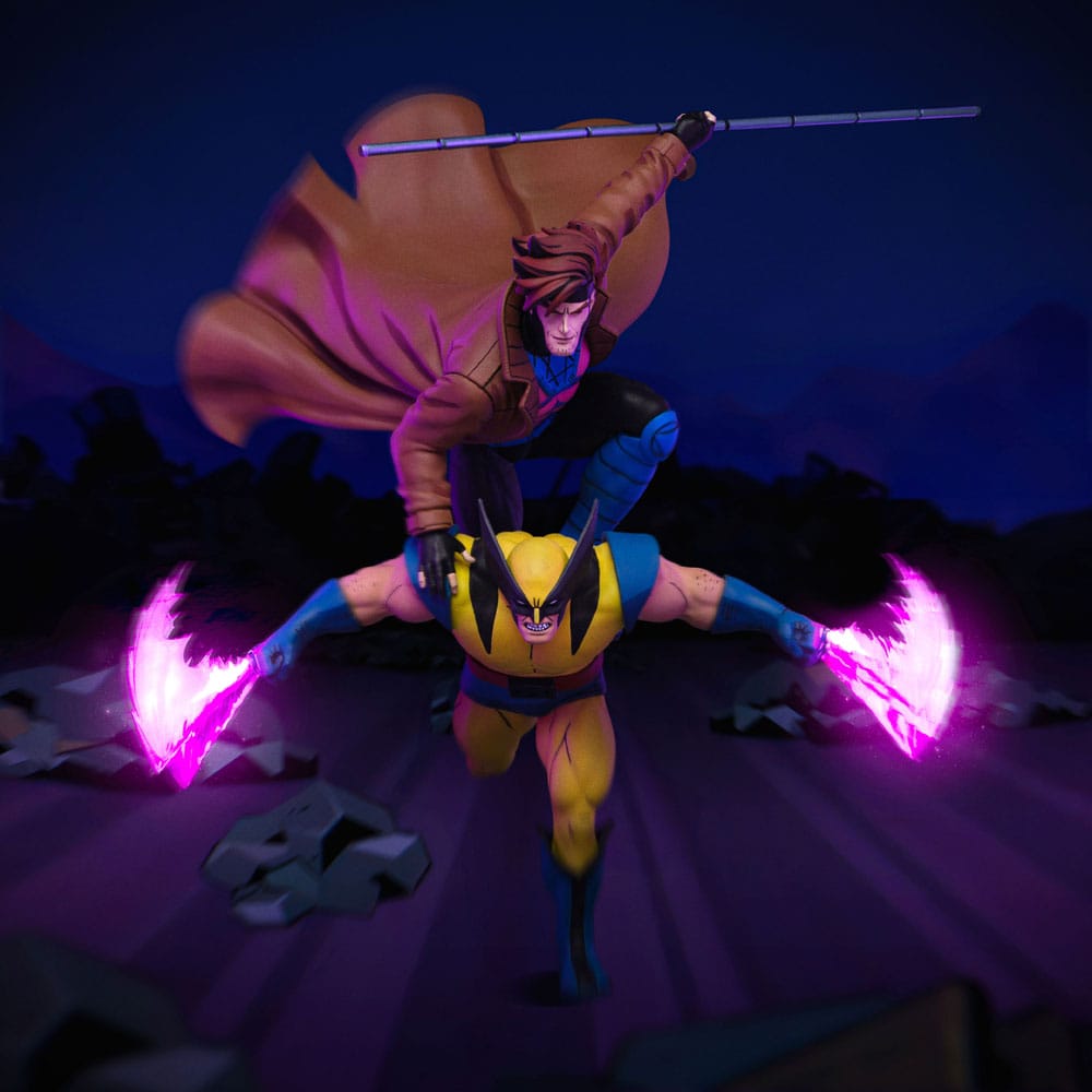 PREORDINE 09/2025 Marvel Deluxe Art Scale Statue 1/10 X-Men´97 Gambit & Wolverine 29 cm (PREORDINE NON CANCELLABILE)