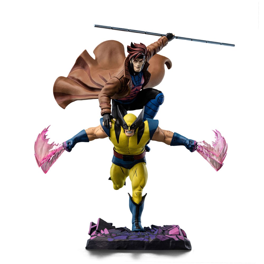 PREORDINE 09/2025 Marvel Deluxe Art Scale Statue 1/10 X-Men´97 Gambit & Wolverine 29 cm (PREORDINE NON CANCELLABILE)