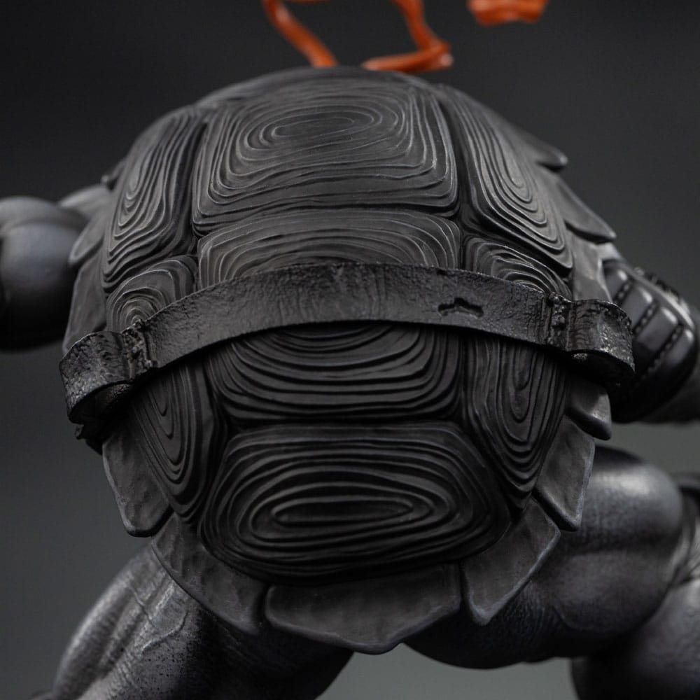 🧪 LAB | SU ORDINAZIONE Teenage Mutant Ninja Turtles Art Scale Statue 1/10 Michelangelo Black and White Variant 26 cm heo exclusive