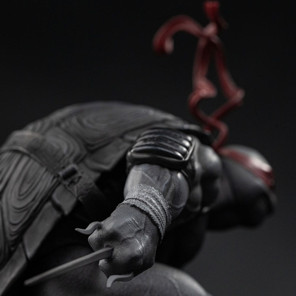 🧪 LAB | SU ORDINAZIONE Teenage Mutant Ninja Turtles Art Scale Statue 1/10 Raphael Black and White Variant 26 cm heo exclusive