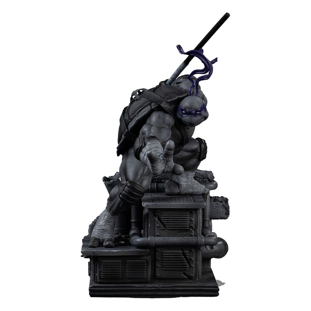 🧪 LAB | SU ORDINAZIONE Teenage Mutant Ninja Turtles Art Scale Statue 1/10 Donatello Black and White Variant 26 cm heo exclusive