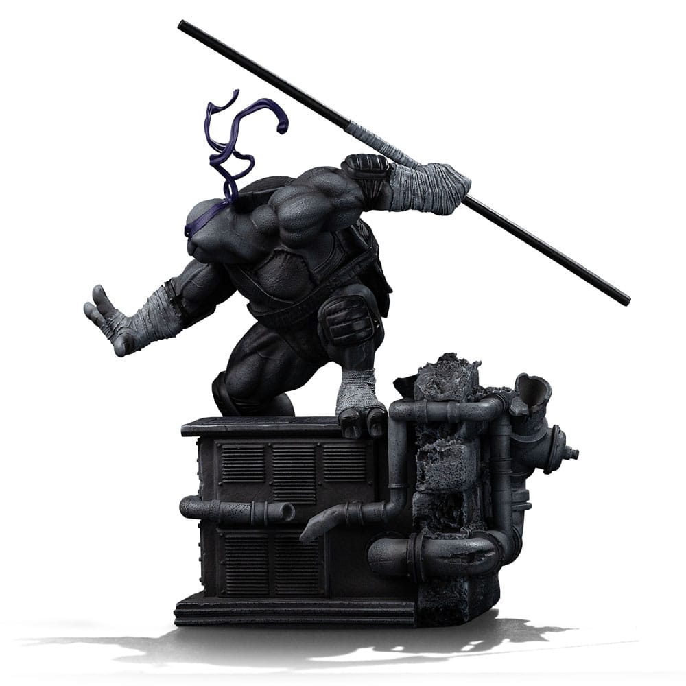 🧪 LAB | SU ORDINAZIONE Teenage Mutant Ninja Turtles Art Scale Statue 1/10 Donatello Black and White Variant 26 cm heo exclusive