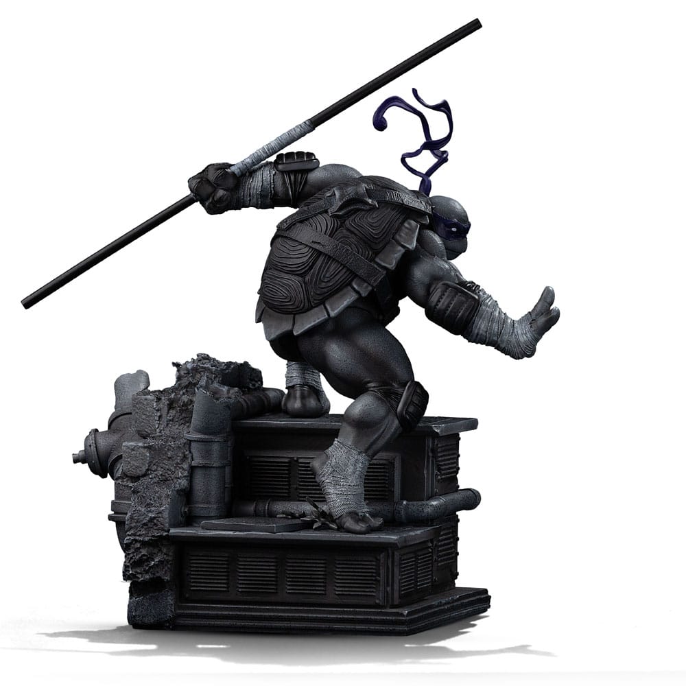 🧪 LAB | SU ORDINAZIONE Teenage Mutant Ninja Turtles Art Scale Statue 1/10 Donatello Black and White Variant 26 cm heo exclusive