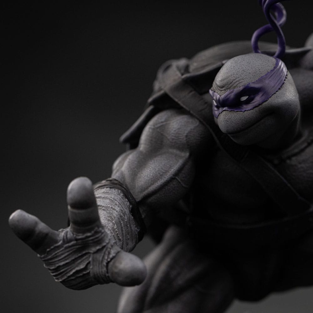🧪 LAB | SU ORDINAZIONE Teenage Mutant Ninja Turtles Art Scale Statue 1/10 Donatello Black and White Variant 26 cm heo exclusive