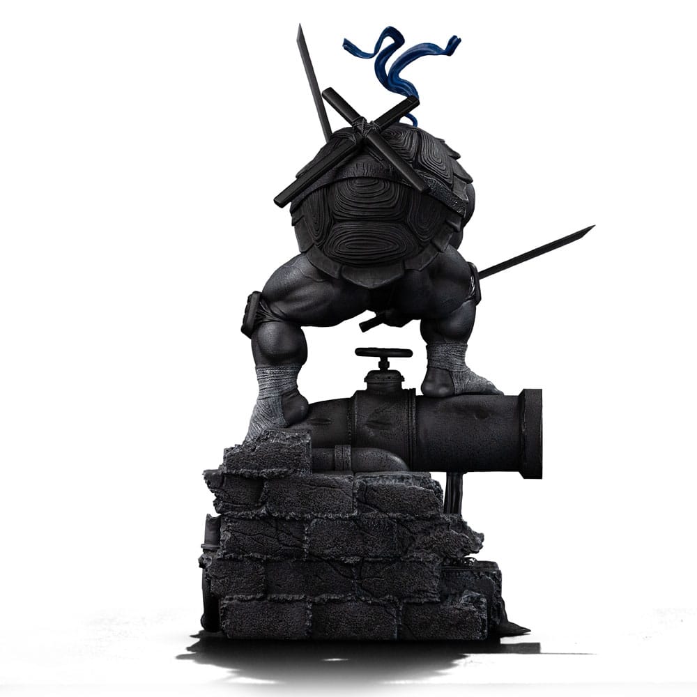 🧪 LAB | SU ORDINAZIONE Teenage Mutant Ninja Turtles Art Scale Statue 1/10 Leonardo Black and White Variant 26 cm heo exclusive
