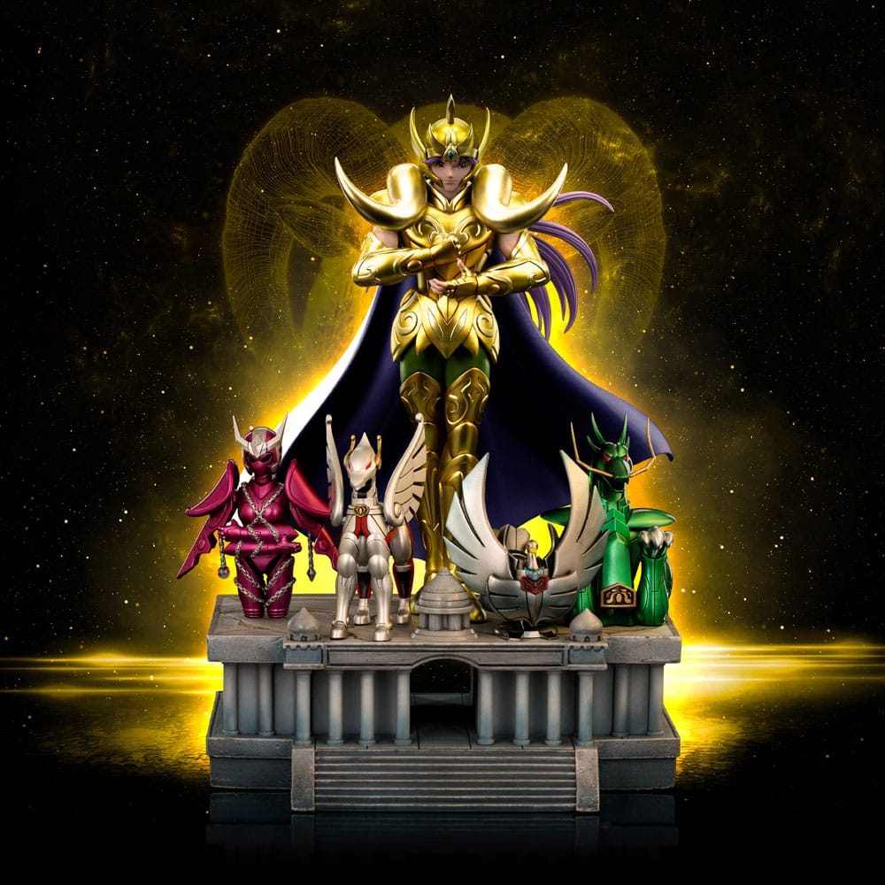 🧪 LAB | SU ORDINAZIONE Saint Seiya Art Scale Statue 1/10 Aries Mu Deluxe 27 cm
