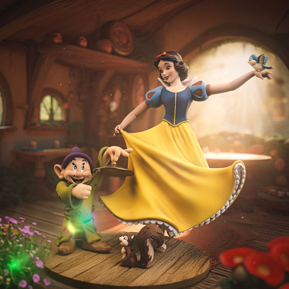 🧪 LAB | SU ORDINAZIONE Snow White and the Seven Dwarves Art Scale Statue 1/10 Snow White and Dopey 21 cm