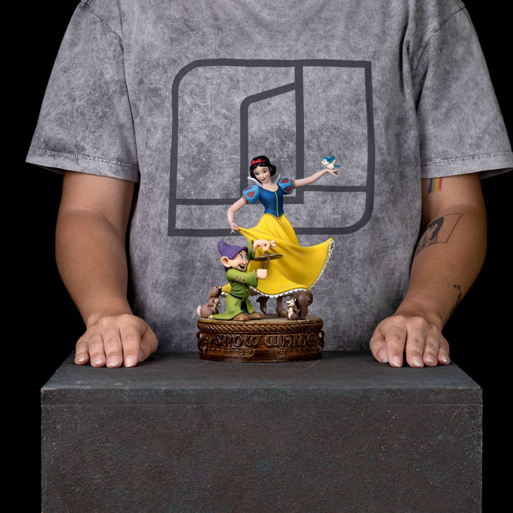 🧪 LAB | SU ORDINAZIONE Snow White and the Seven Dwarves Art Scale Statue 1/10 Snow White and Dopey 21 cm
