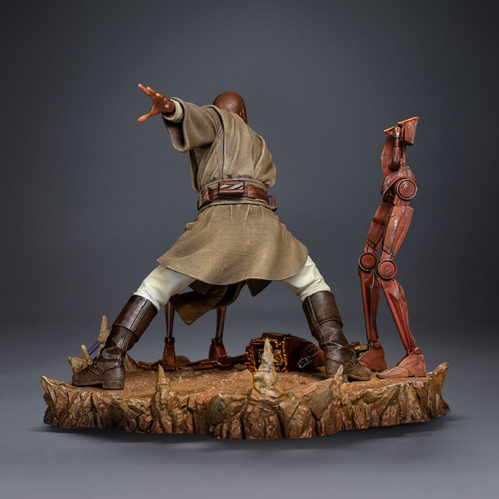 🧪 LAB | SU ORDINAZIONE Star Wars Art Scale Statue 1/10 Mace Windu 18 cm