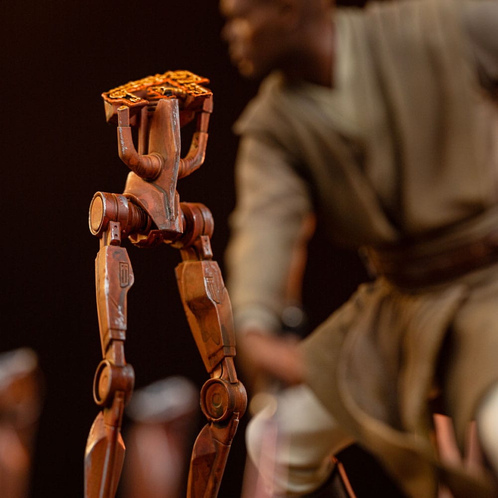 🧪 LAB | SU ORDINAZIONE Star Wars Art Scale Statue 1/10 Mace Windu 18 cm