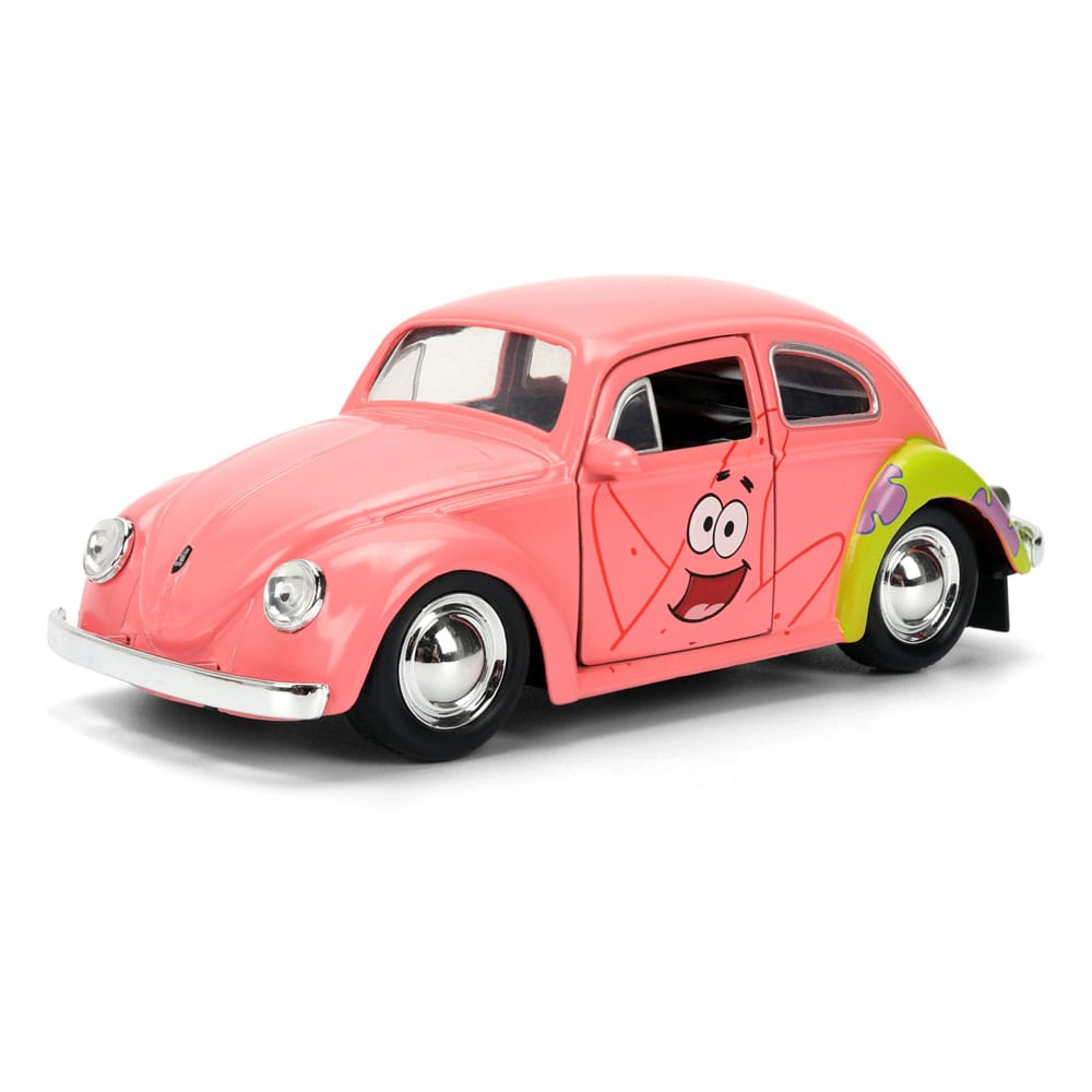 SU ORDINAZIONE Spongebob Squarepants Diecast Model 1/32 1959 VW Beetle Patrick