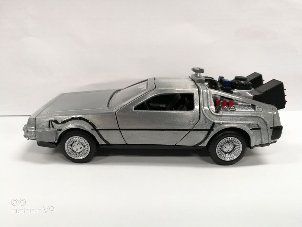 AUF BESTELLUNG GEFERTIGT Zurück in die Zukunft Hollywood Rides Diecast-Modell 1/32 DeLorean Zeitmaschine