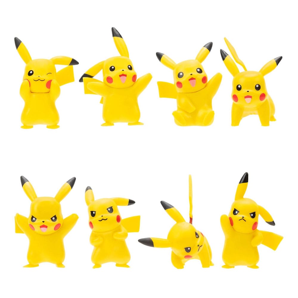 MADE TO ORDER Pokémon Battle Feature Vinyl Figures 8 Pack Pikachu 5 cm