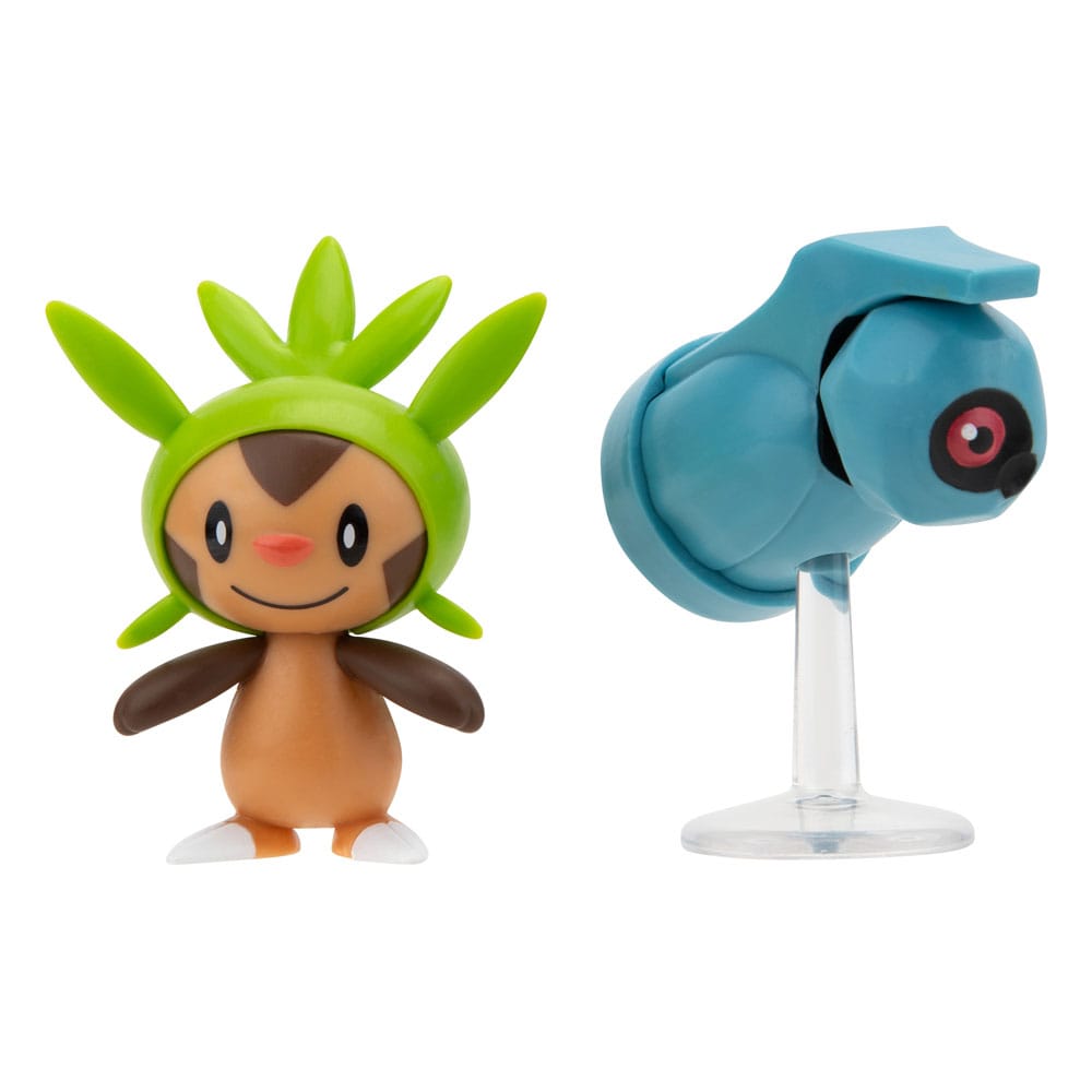 MADE TO ORDER Pokémon Battle Figure First Partner Set Figure 2-Pack Chespin, Beldum 5 cm