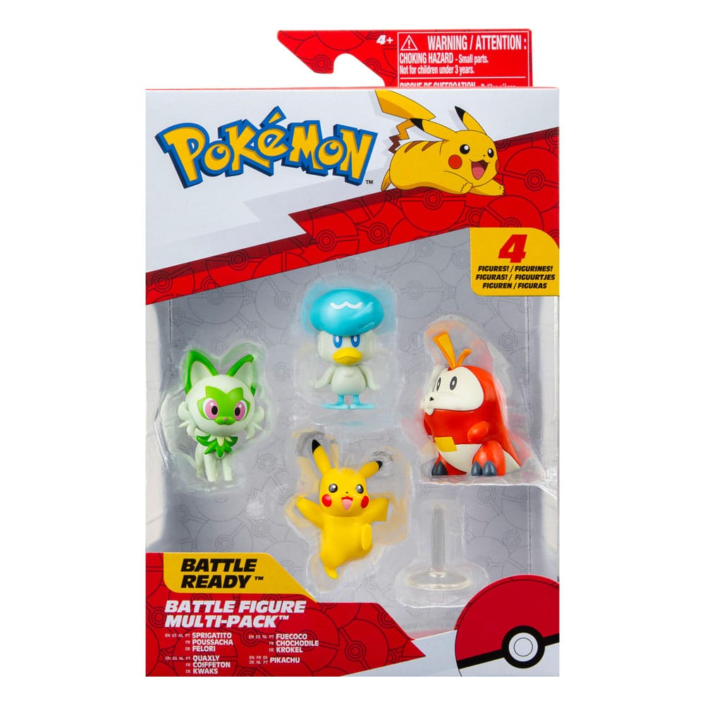 AUF BESTELLUNG HERGESTELLT Pokémon Gen IX Kampffiguren-Set Figur 4er-Pack